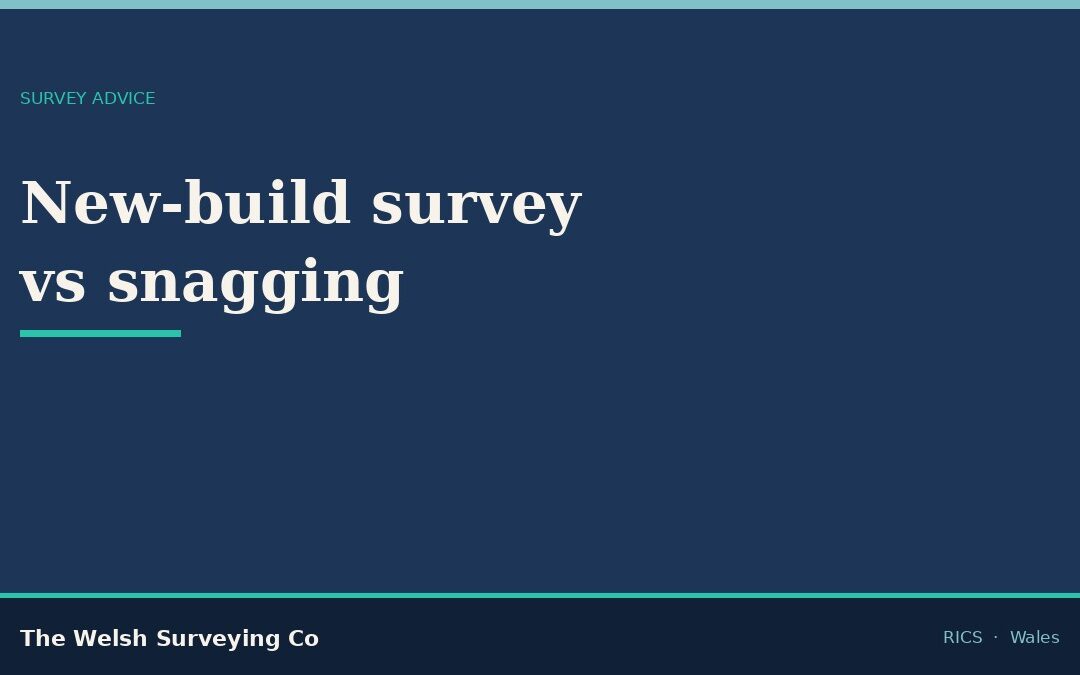 New-build survey vs snagging: what UK buyers need to know