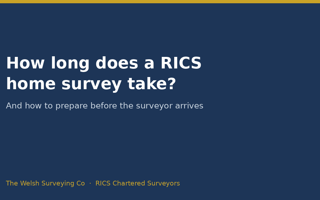 How long does a RICS home survey take — and how to prepare